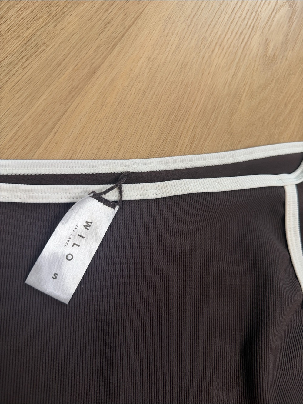 NWOT Wilo The Label 3pc Chocolate Bikini Set S - Picture 2 of 5